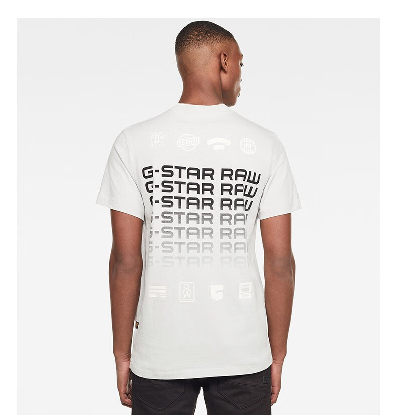 gstarraw2020夏季男士时尚街头休闲圆领短袖t恤d17124coolgreys