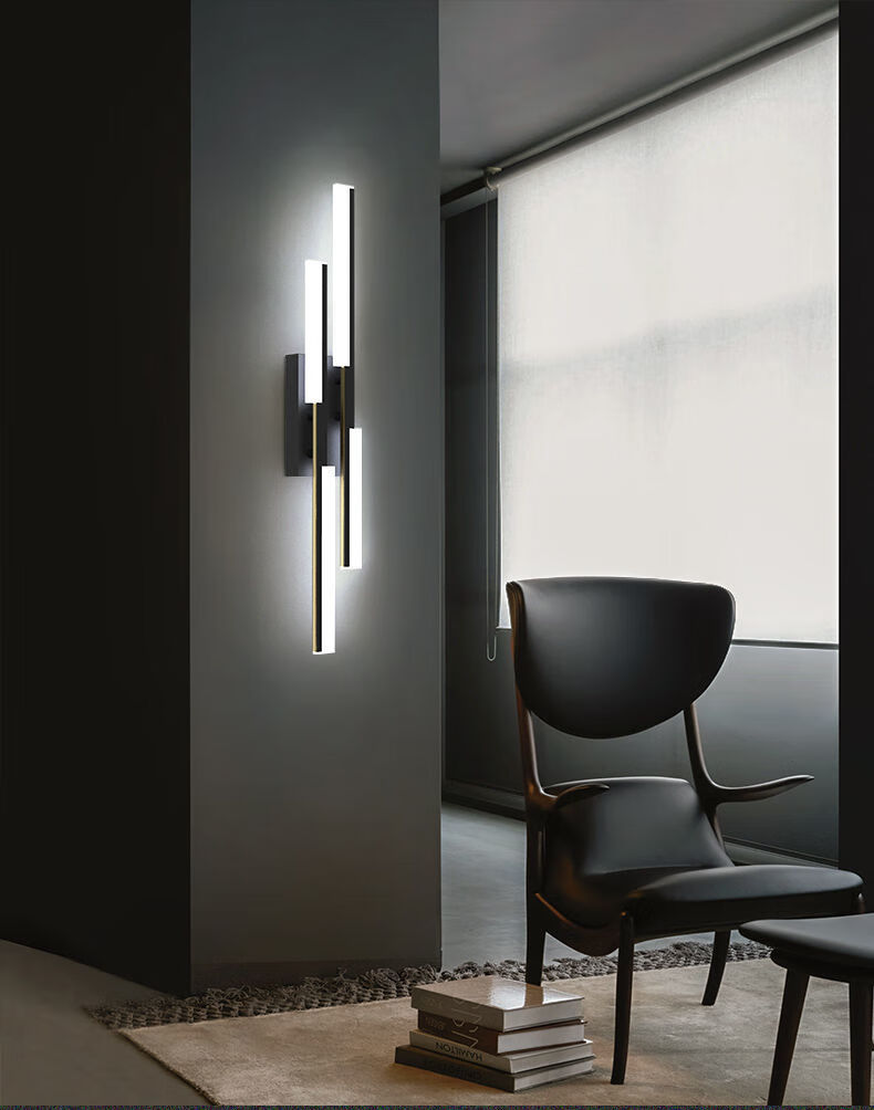 长条壁灯极简卧室床头灯现代简约北欧轻奢酒店过道客厅背景墙壁灯单头