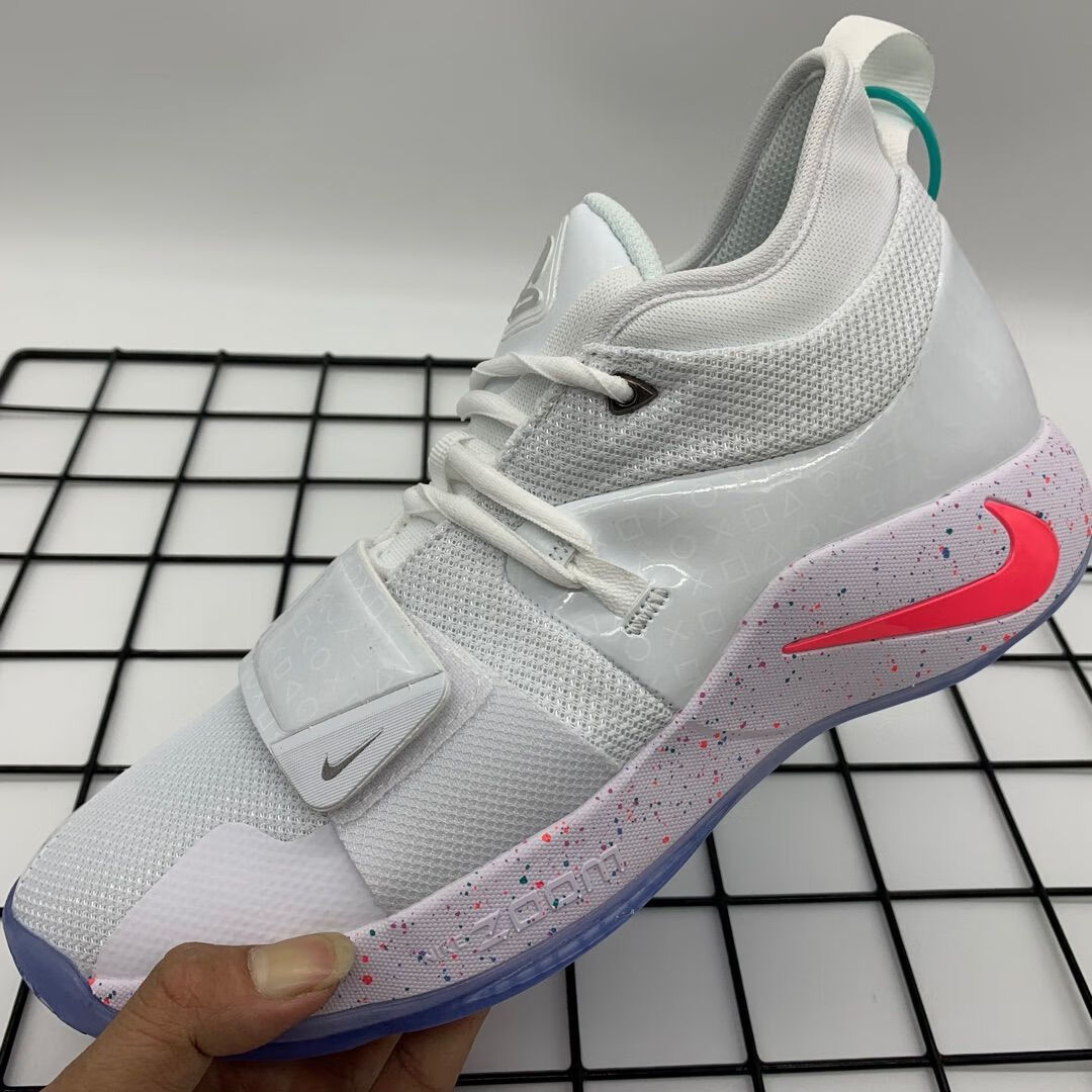 5代亮灯电玩星空联名呼吸灯耐磨篮球鞋游戏机 独立白-亮灯pg2.5 44.