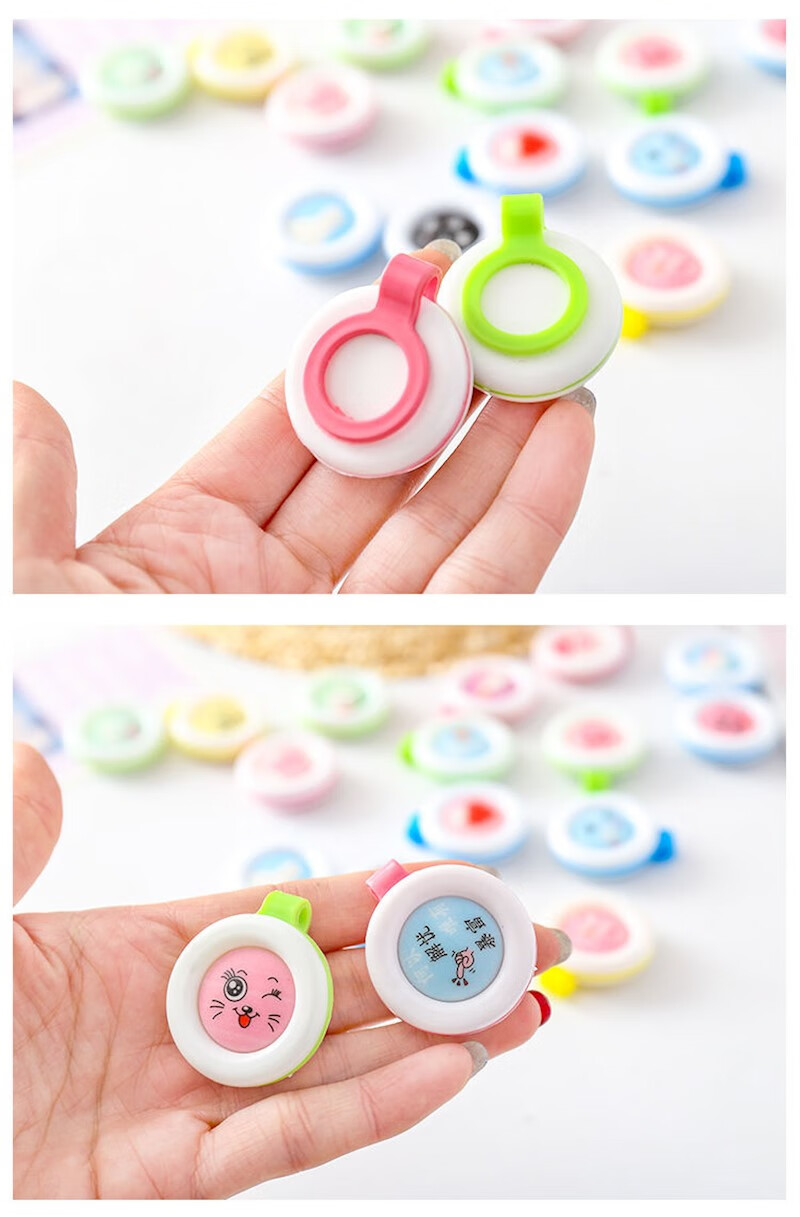 驱蚊扣环保儿童防蚊虫叮咬扣户外植物精油驱蚊手环驱蚊神器通用 小猪