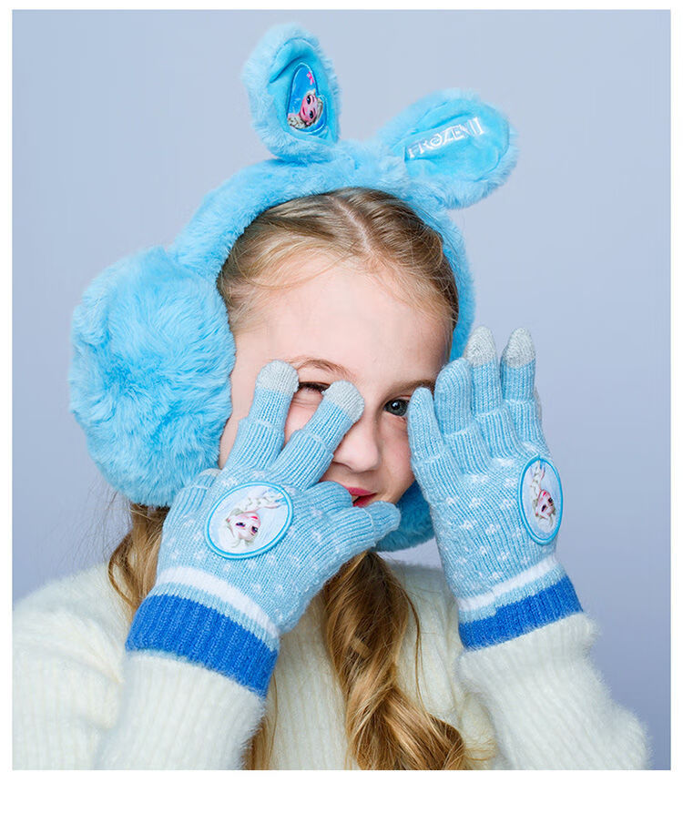 儿童耳罩女童冬季保暖毛绒可爱女孩折叠宝宝护耳防寒耳捂子 wkh001