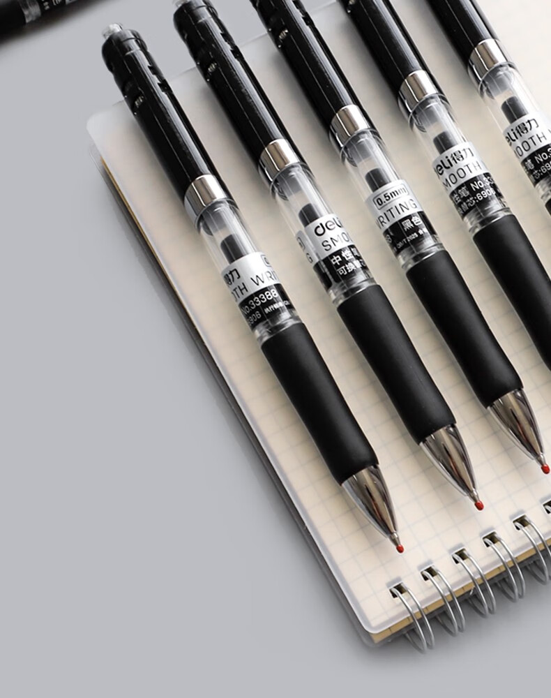 按动中性笔头红笔0.