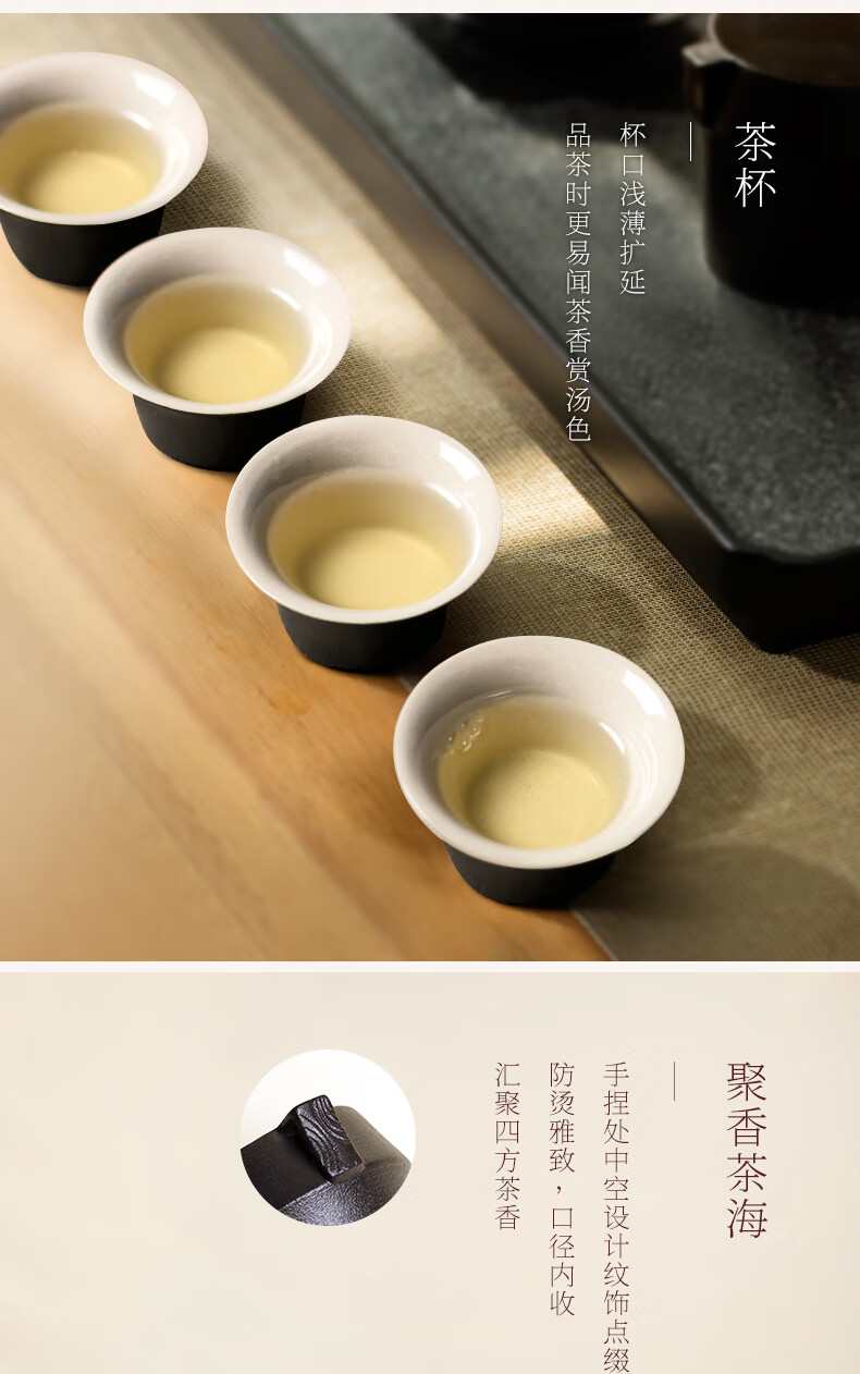 台湾陆宝lohas茶具套装陶瓷茶具三才盖碗茶礼功夫茶具一壶四杯带茶盘1