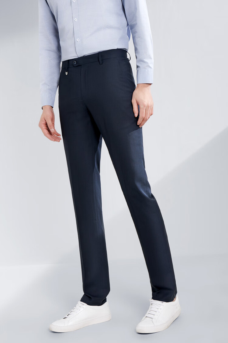 hla海澜之家服帖舒适西裤简约透气休闲商务正装时尚有型男裤hkxad1q