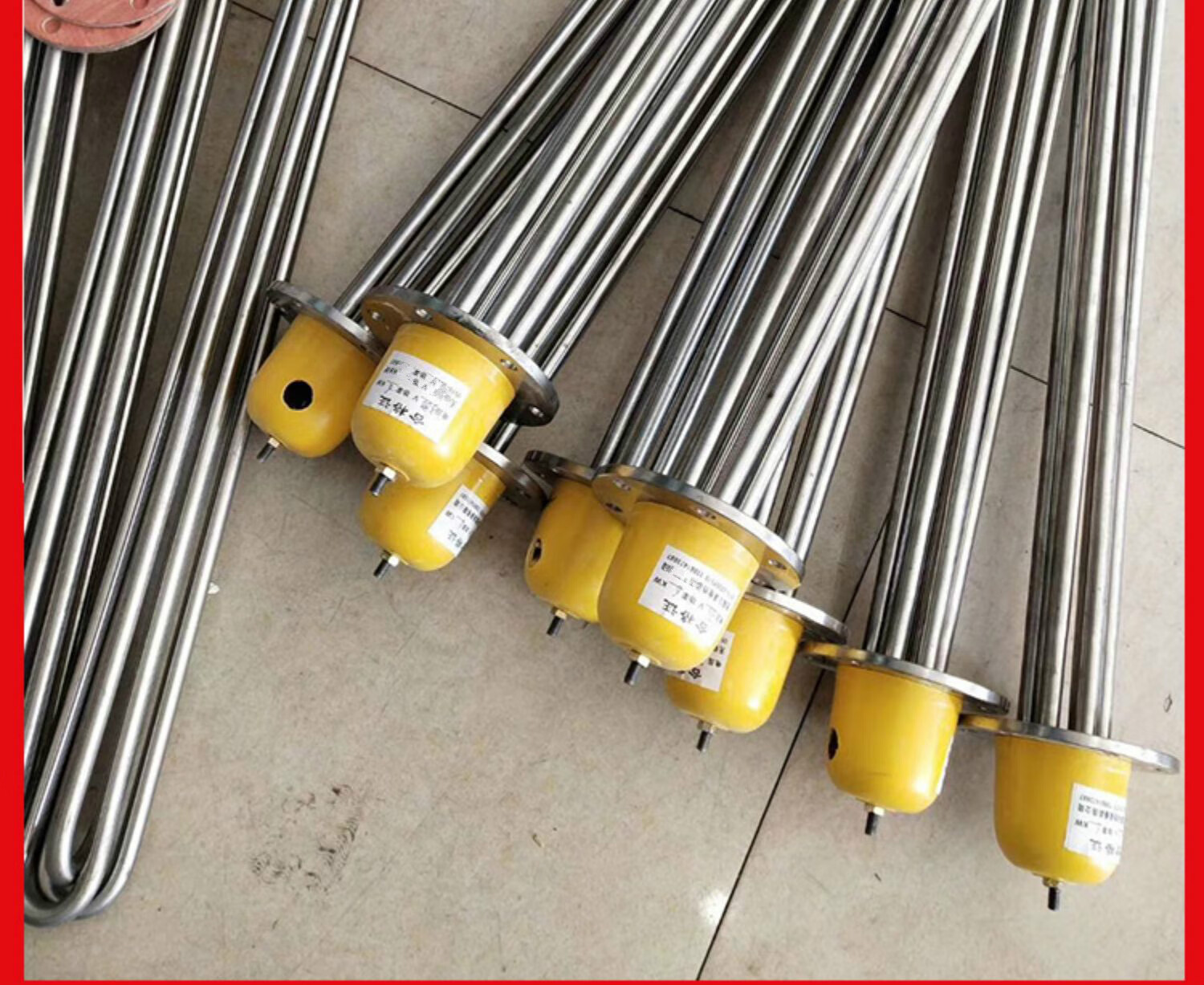 不锈钢115法兰电加热管导热油电加热棒水箱锅炉加热器发热管4kw6k304