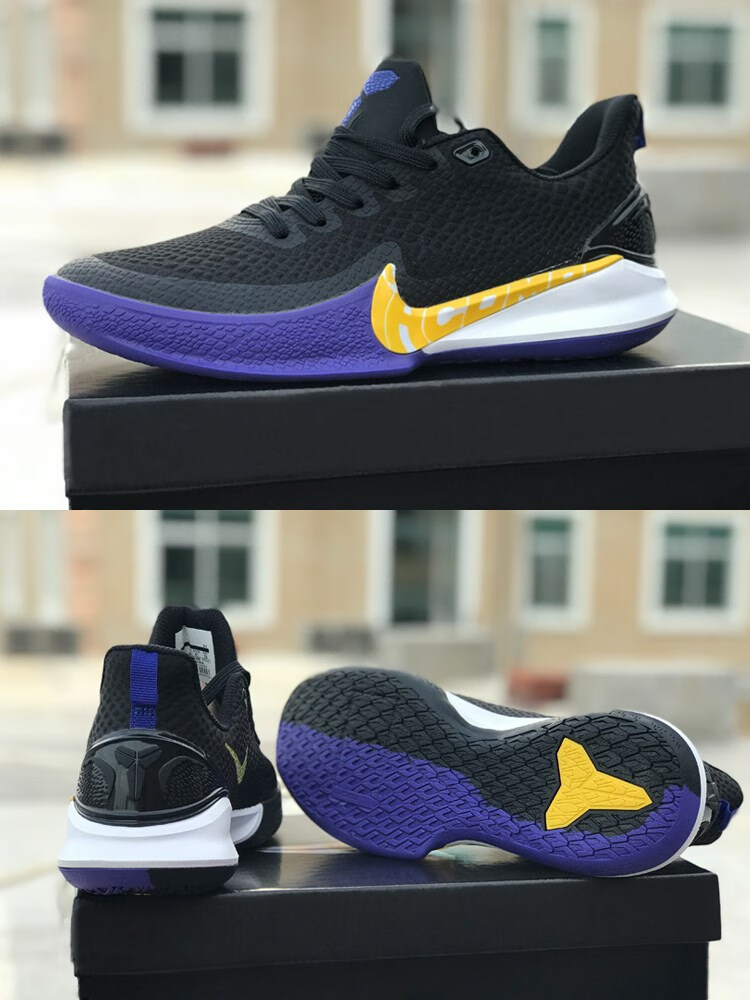 ni·ke耐·克mamba实战篮球鞋男鞋科比黑曼巴精神2代低帮白色运动球鞋