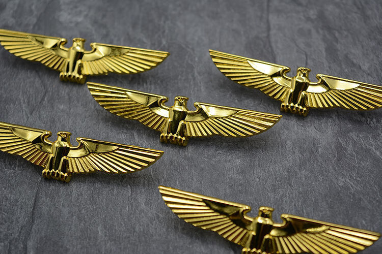 鹤齐宸 复古复刻权力权利之鹰马耳他黑铁十字雄鹰徽章 胸章胸针 手工