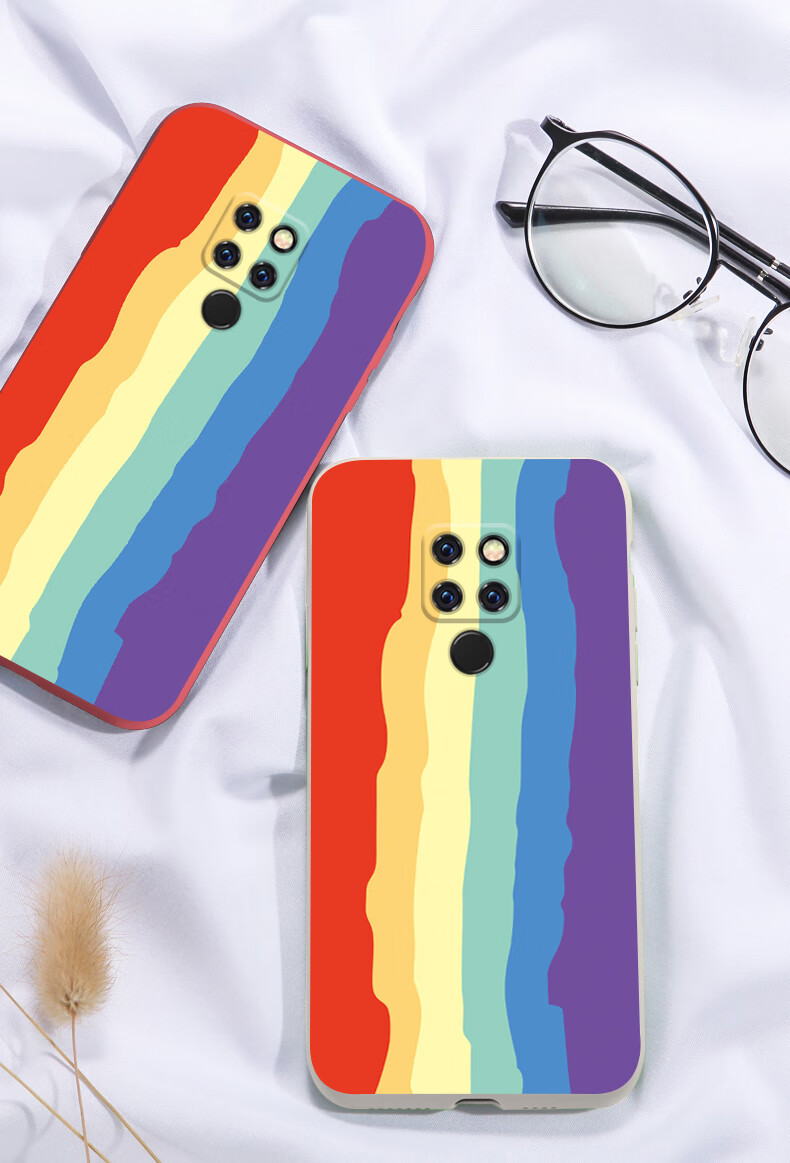 满屏彩虹适用于华为mate20pro手机壳5g全包镜头mate20保护套mete液态