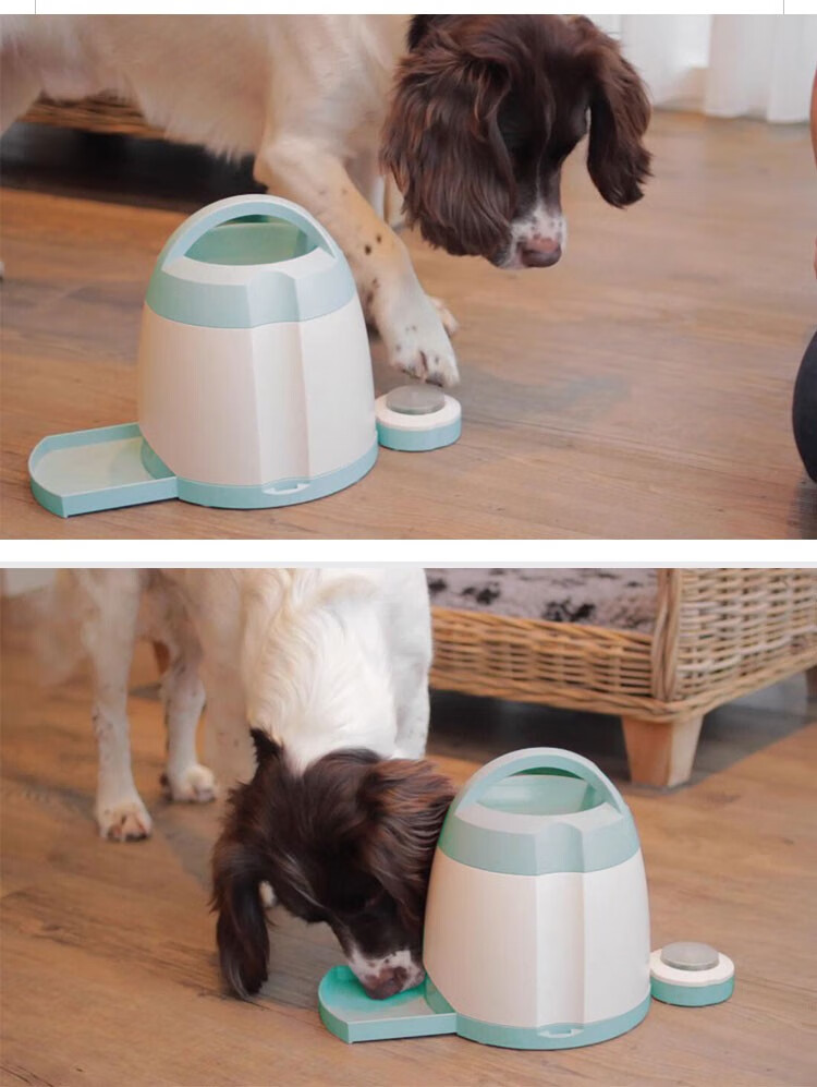 贵为gigwi狗狗智能喂食器智食堡喂食器狗狗按钮按压式自动投食器智能