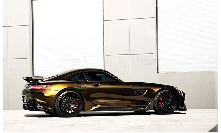 适用于奔驰amggtgtsgtr改装半碳纤前后杠侧裙尾翼机盖imp大包围广州