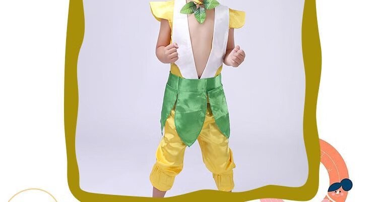 节儿童葫芦娃兄弟演出服幼儿园卡通衣服环保服元旦表演服 红色大娃