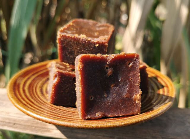 晨臻傣家土红糖云南西双版纳特产傣族手工贡糖红糖纯甘蔗汁