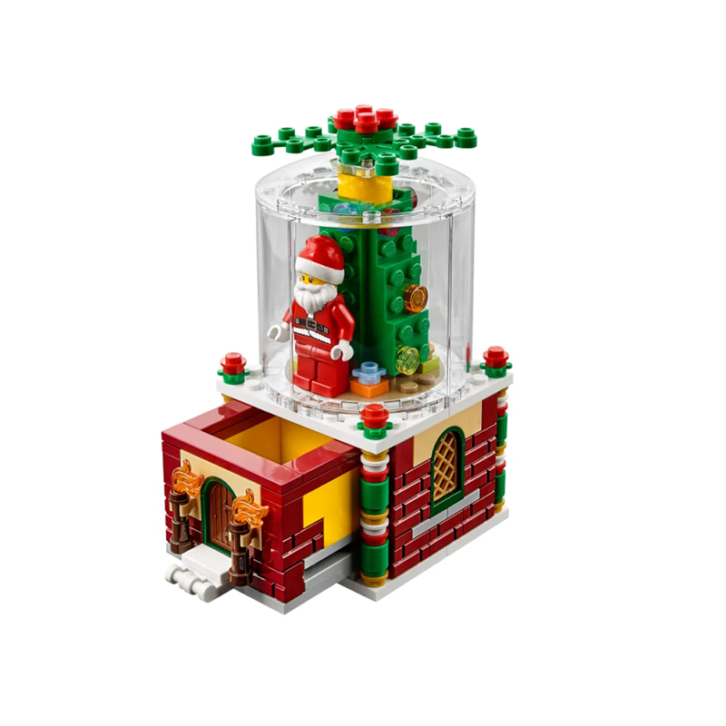 lego乐高创意系列冬季系列圣诞冬季村庄小火车10259