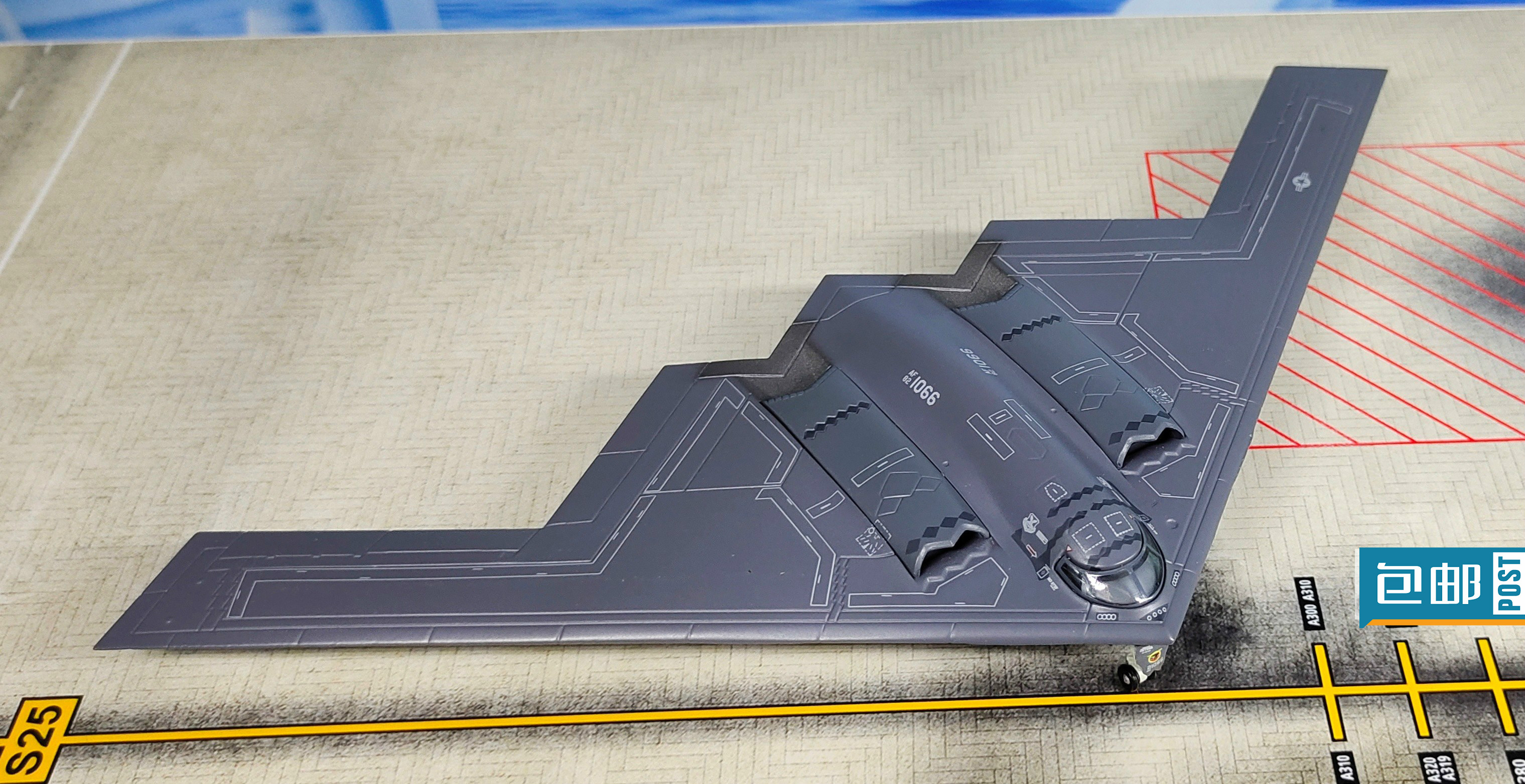 1200b2a幽灵隐形轰炸机b2飞机模型合金静态仿印第安那幽灵号1069