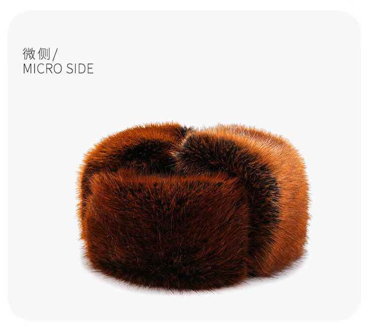 【京选品质】狗皮帽子加厚保暖户外男士狐狸毛狗皮帽子东北雷i锋帽男