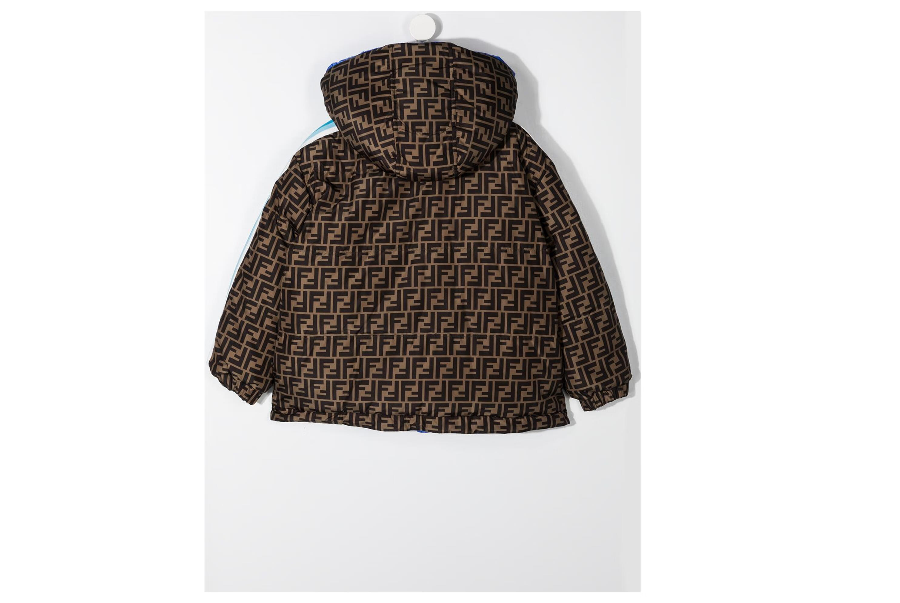 芬迪(fendi)20秋冬童装双面填充夹克 褐色 14岁【图片 价格 品牌 报价
