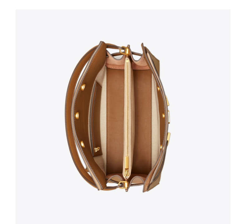 【618抢先加购】tory burch 汤丽柏琦 double lee大号斜挎包女包