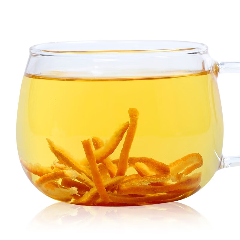 馨诺胎菊花茶陈皮条杭州胎菊新会老陈皮组合型花草茶杭白菊菊花茶陈皮