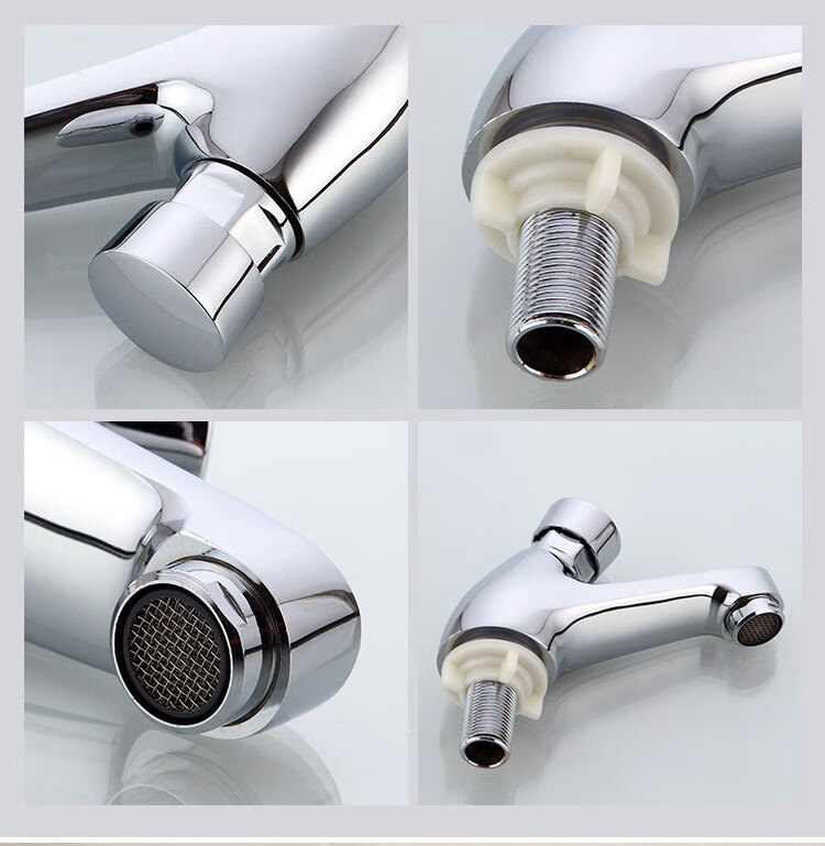 手按式延时水龙头全铜单冷按压式延时水龙头公共场所厕所洗手盆手按式