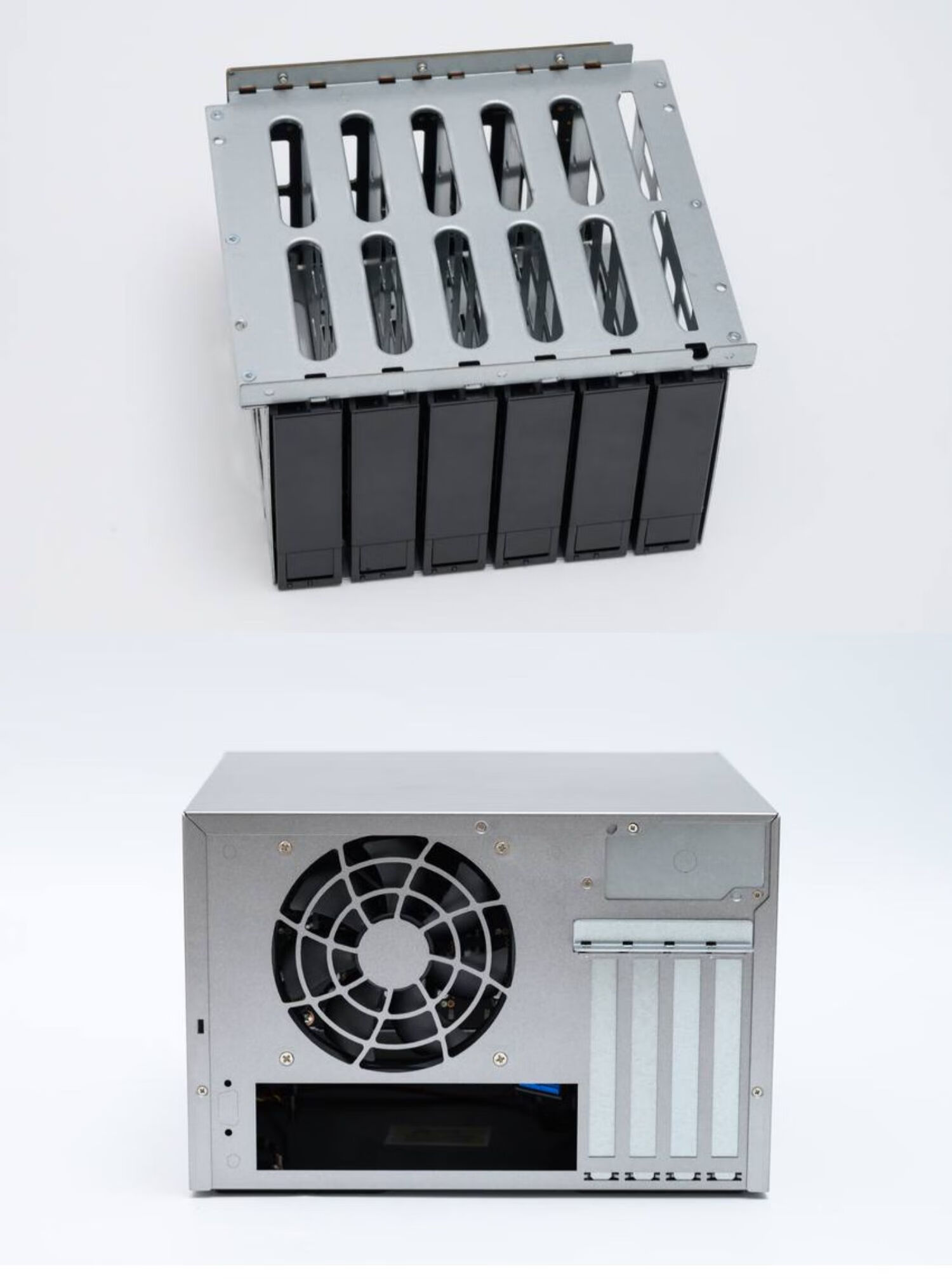 微娜【全新升级】tank机箱tank 米多贝克 6盘位 家用 nas matx 黑群晖