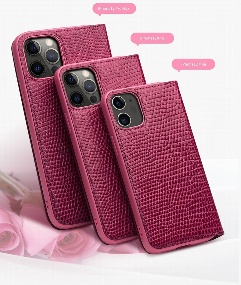 杰视奇苹果12promax手机壳商务防摔真皮订制i12pro翻盖式高档全包12m