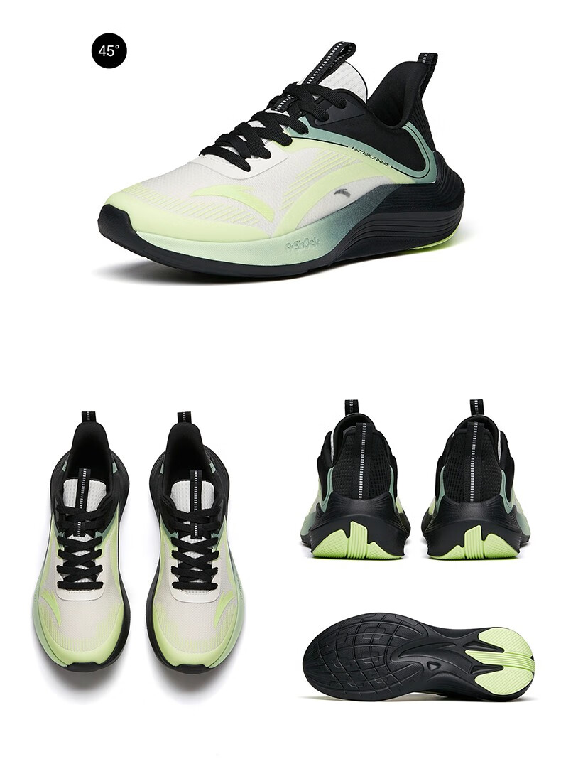 网面透气轻便软底减震运动鞋子女官方网店女款象牙白氧气蓝443男95码