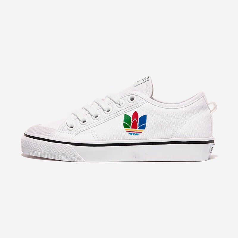 adidas阿迪达斯帆布鞋三叶草运动鞋男女款学生百搭休闲nizzatrefoil