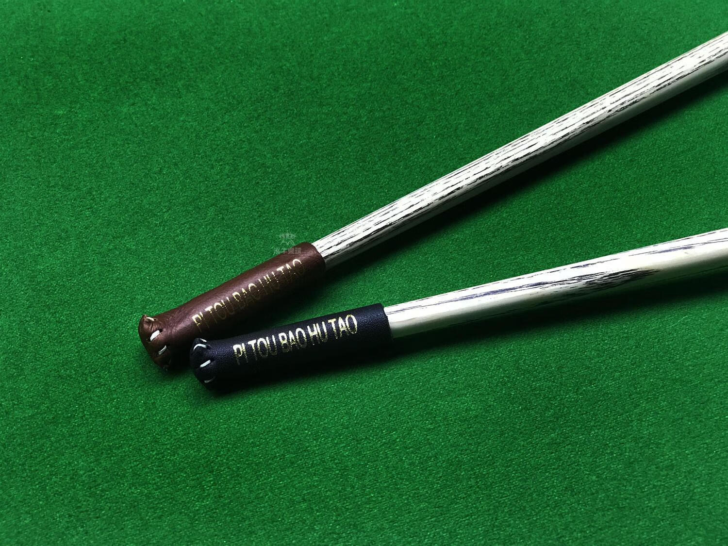 台球杆皮头杆头套皮头保护套皮质斯诺克英式九球小头杆保护杆头套