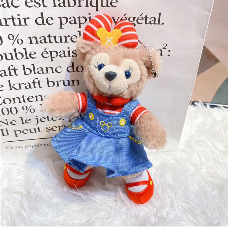 迪士尼disneyins人气达菲熊海军熊毛绒玩具包包挂饰小玩偶钥匙挂件