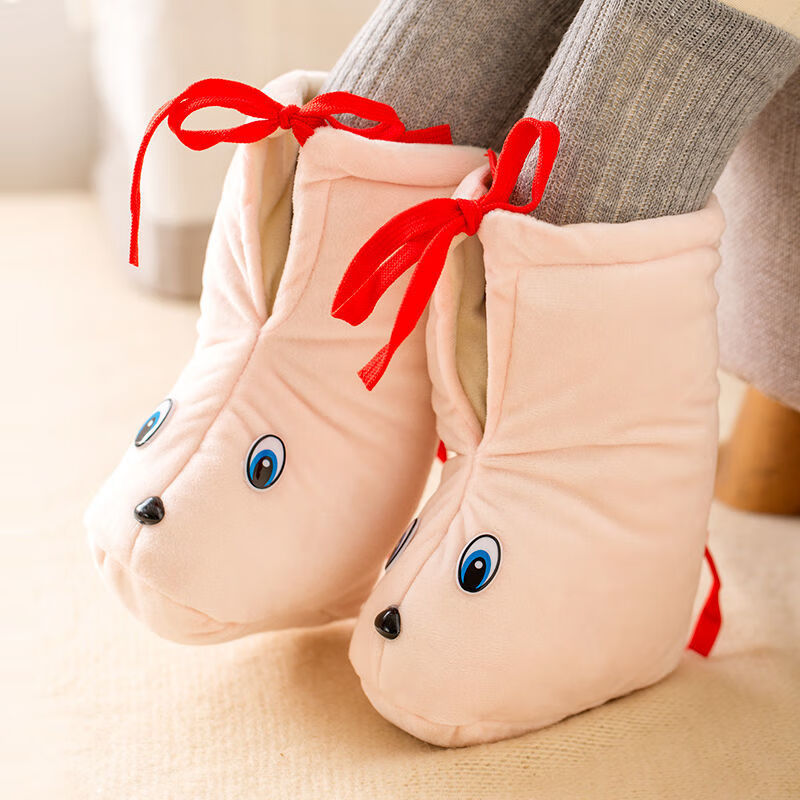 上新秋冬012个月宝宝包脚小棉鞋婴幼儿透气居家系带防掉棉鞋卡通豹纹