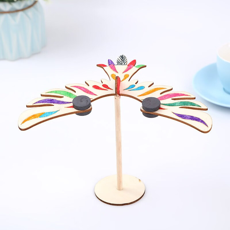 木质平衡鸟手工创意木制拼装平衡p老鹰重力鸟玩具科技小制作发明diy