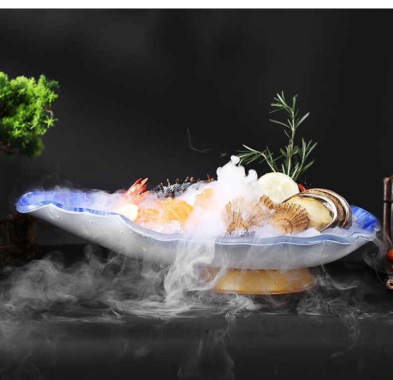 鱼生冰盘 刺身盘子高端三文鱼刺身盘冰盘大号日式鱼生刺生摆盘海鲜