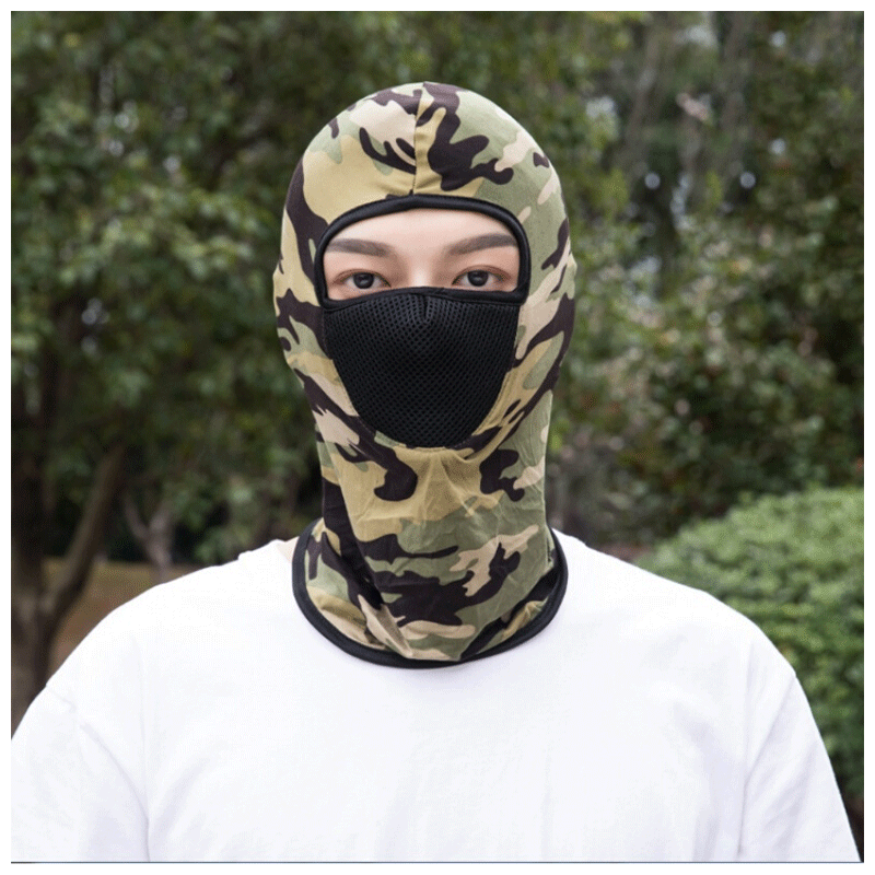 曦润 夏季头套女户外冰丝防护脸罩钓鱼面罩骑车装备防护电焊内脸基尼