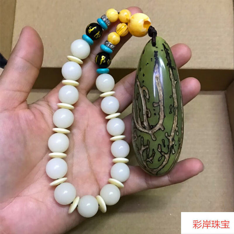 大果精品千眼菩提子手把件挂件磨好的成品天然文玩把玩菩提根手绳 8