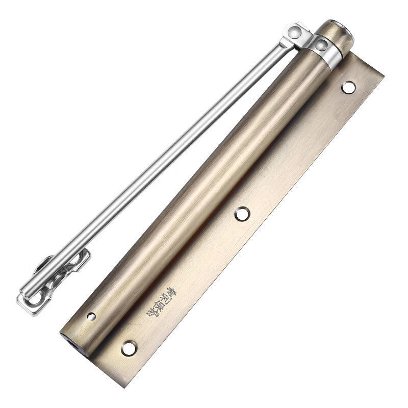 闭门器家用关门神器自动关门器免打孔回位弹簧简易缓冲合页闭门器 黄