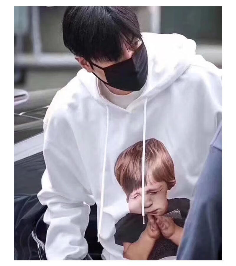 韩国正adlv卫衣女甜甜圈男孩女孩情侣明星同款宽松连帽帽衫外套 2056