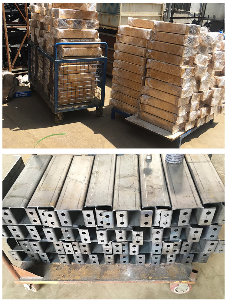 鸣卓货架防撞护角立柱叉车防护护脚重型仓储货架配件车间用u型防撞柱