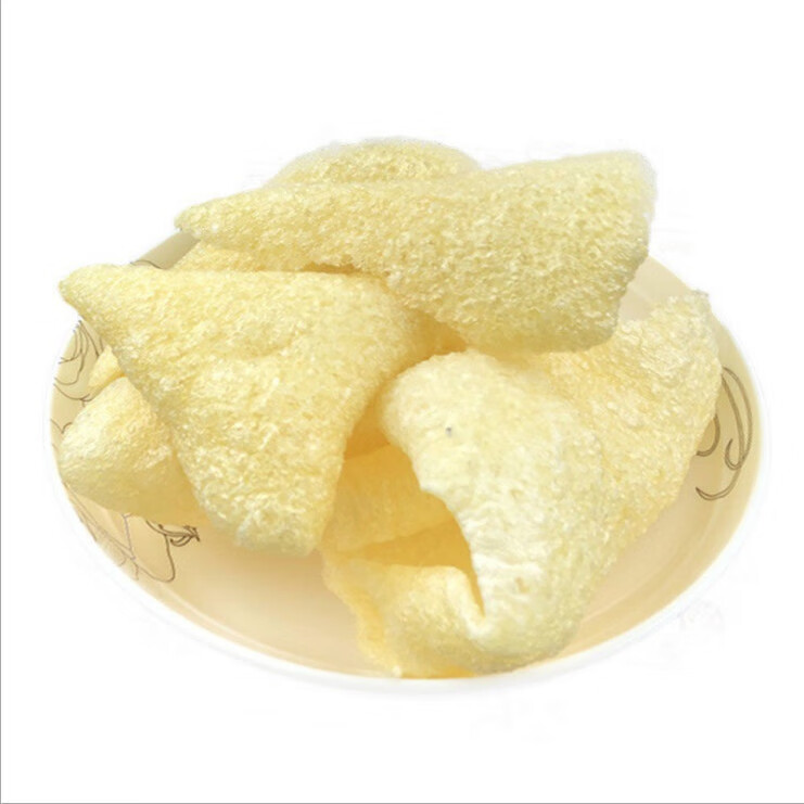 年货新品油炸肉皮猪皮炸猪皮响皮干皮肚干猪肉皮猪卷皮批发火锅凉拌菜