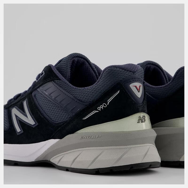 新百伦new balance 990v5 美产 舒适透气 缓震防滑女士运动跑步鞋