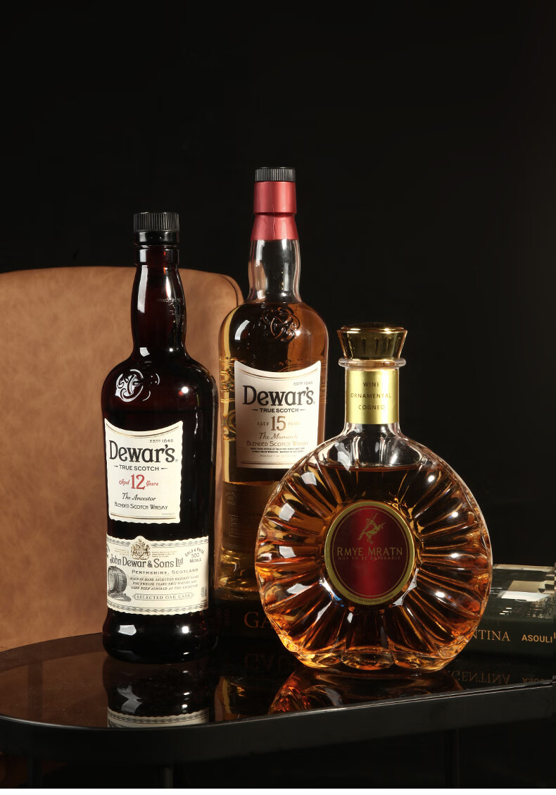 卫亮酒柜装饰品摆件创意家居客厅仿真装饰假洋酒红酒瓶子摆设 4瓶中档