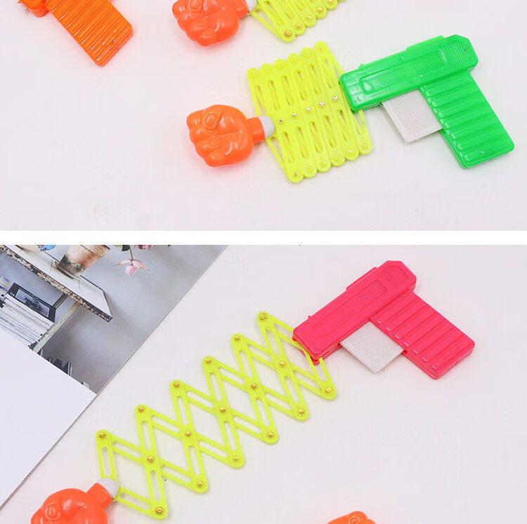 创意儿童弹簧玩具枪整蛊80后经典怀旧魔术伸缩拳头枪 10把 伸缩枪