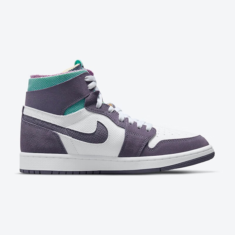 耐克(nike)air jordan 1 high aj1男子運動籃球鞋cq3835 菸灰 拉鍊換