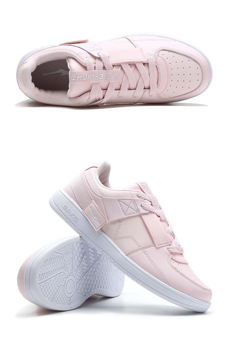 鸿星尔克女板鞋erke运动鞋2020春夏新款空军一号红星尔克潮休闲滑板