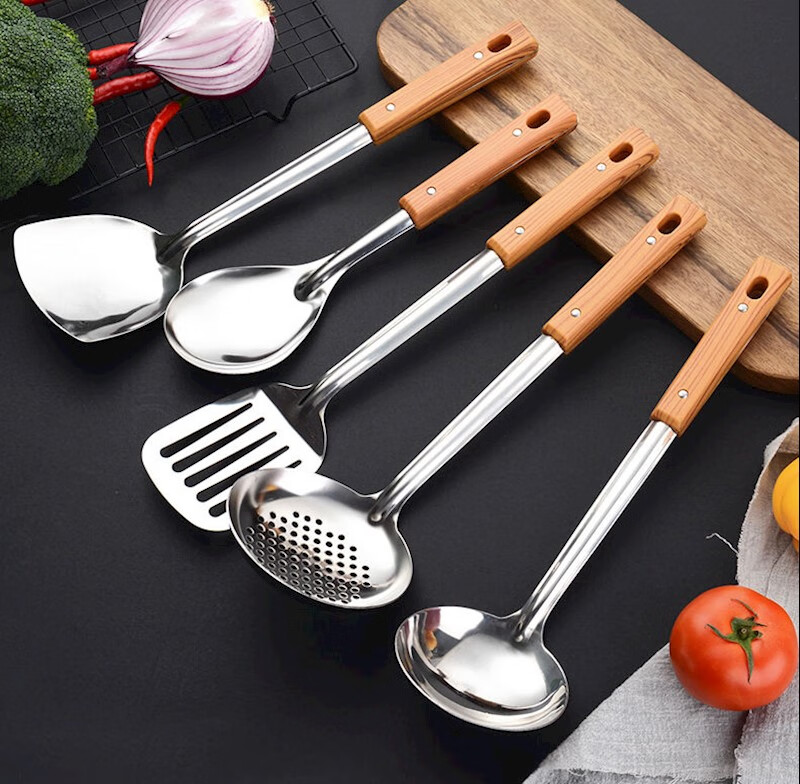 锅铲汤勺煎铲漏勺饭勺厨房加厚防烫炒菜铲家用烹饪厨具套装  材质种类