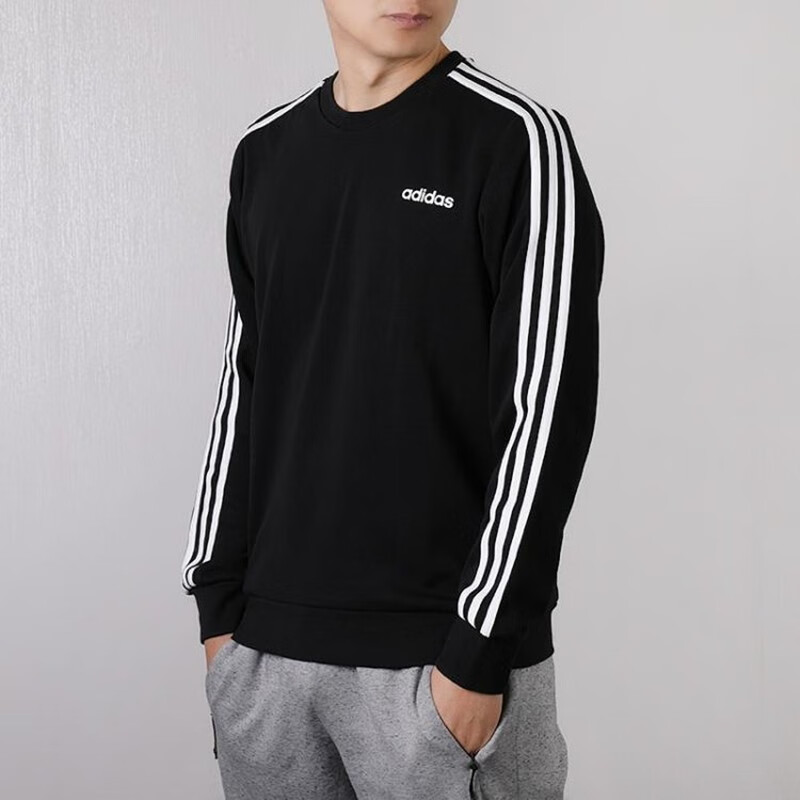 adidas阿迪达斯卫衣男士新款都市运动休闲跑步健身潮流时尚圆领套头衫