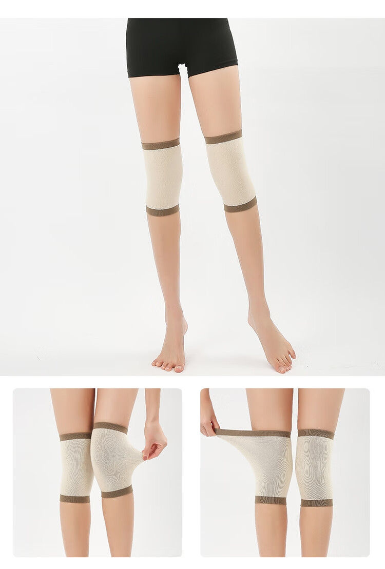 琉滋 膝盖护套不下滑 膝盖护套不下滑护膝女男士夏款空调房夏天用的薄