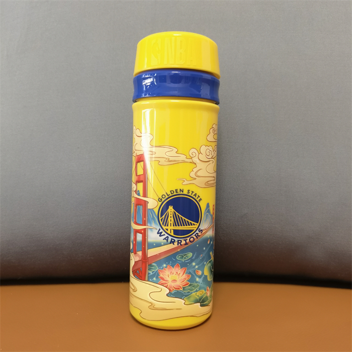 球队杯2022德克士nba水杯国风球队湖人队金州勇士队nba联名运动杯子