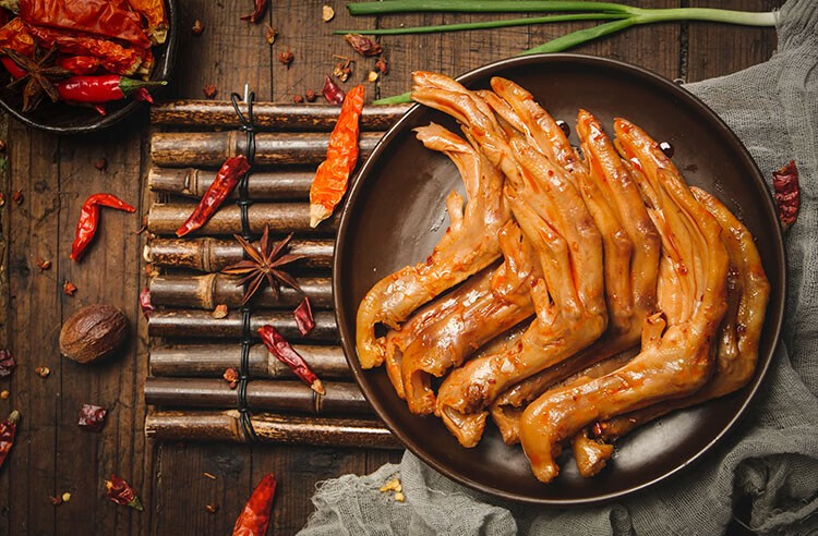 泡卤鸭掌112g鸭爪肉熟食特产香辣卤味小吃休闲零食 (泡卤鸭掌 泡椒味