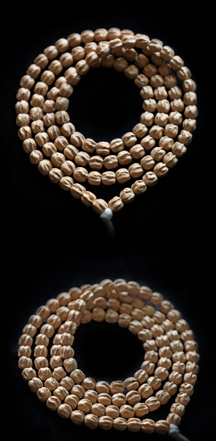 时乾 原桩高桩热振寺柏香籽手串108颗项链 百香籽天然深坑鬼脸手链[大