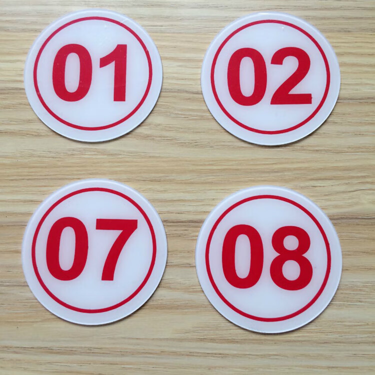 餐桌号牌饭店餐厅桌牌号餐桌牌号码牌亚克力数字贴桌号牌数字台号墙贴